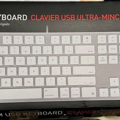Ultra thin USB extended Keyboard for Mac plus mouse