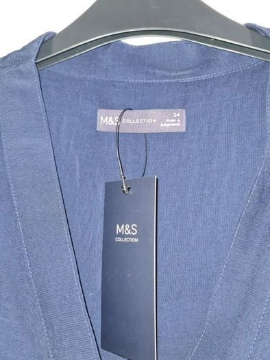 PLUS SIZE (24) M&S Navy Sleeveless Top. New