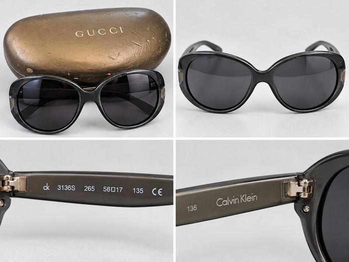 Calvin Klein CK 3136S Sunglasses + Gucci Case