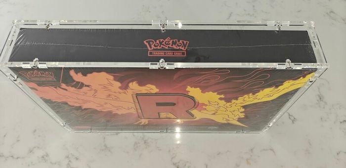 Pokemon TCG Team Rocket's Moltres Ex Ultra Premium Collection (UPC) SEALED and Acrylic Case