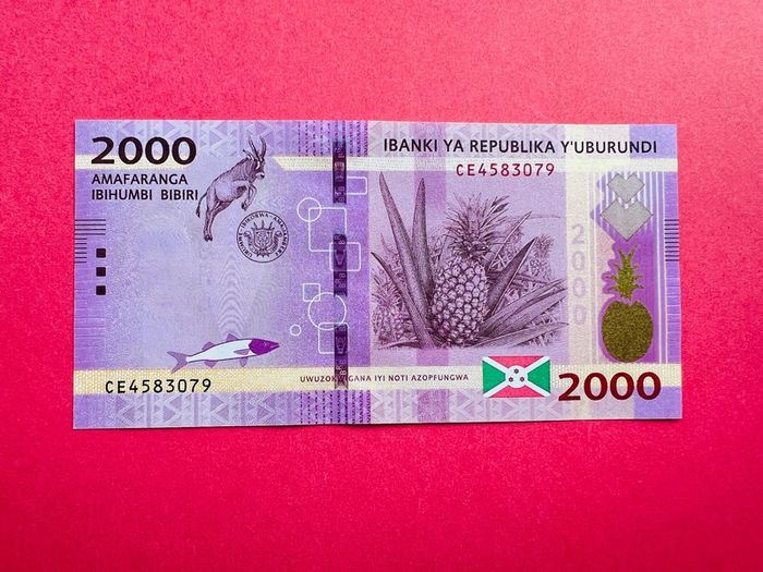 Burundi  2000 Francs. 2018 . Pick. 52b  ( Uncirculated )