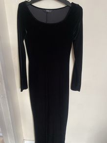 Velvet dress maxi