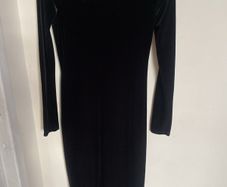 Velvet dress maxi