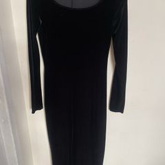 Velvet dress maxi