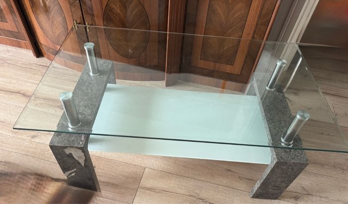 Two tier Glass table in great condition.