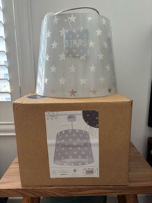 Dalber grey star pattern pendant light for child's bedroom