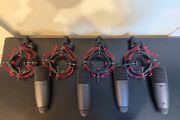 4 x the t.bone SC-300 microphones with shock mounts