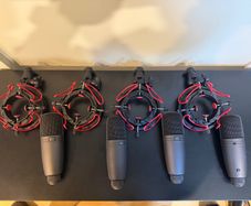 4 x the t.bone SC-300 microphones with shock mounts