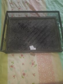 Paul costelloe  New with tags large black  wicker tray