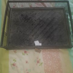 Paul costelloe  New with tags large black  wicker tray