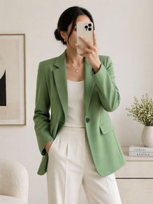 NEW Green Blazer: XS (suit size 6 or 8 or 10)