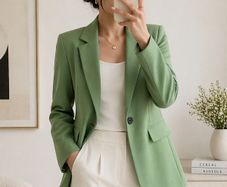 NEW Green Blazer: XS (suit size 6 or 8 or 10)