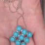 Vintage Sterling Silver 925 Turquoise Pendant Necklace Image 4