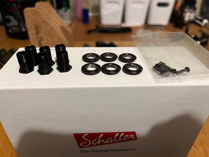 Schaller M6 Mini Locking Tuners - 6-in-line - Left Handed - Black