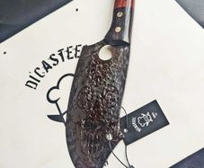Forged Cleaver Knife with Skull Engraving The Ultimate Blend of Power