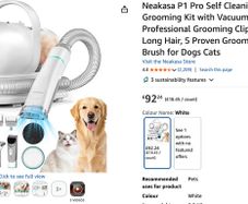 Neakasa Dog Cat Grooming Kit with Vacuum Suction