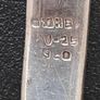 Vintage 960 silver  Modernist cuff bracelet with unique scroll ends Image 3