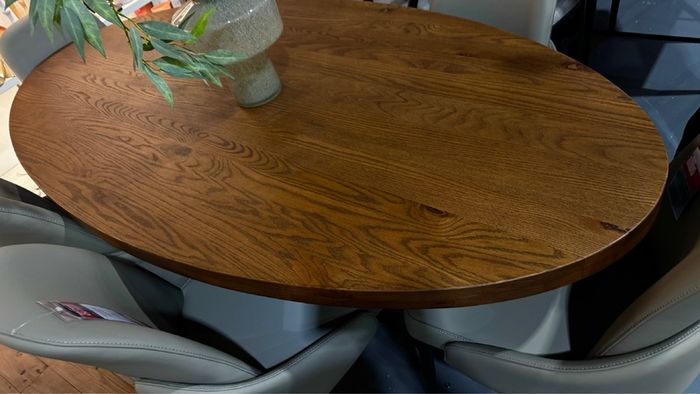 Ez Living Oval Oak Dining Table 200cm Brand New