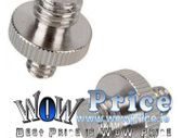 1013 1/4 to 3/8 Double Male Threaded Screw Convert Adapter for Tripod