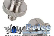 1013 1/4 to 3/8 Double Male Threaded Screw Convert Adapter for Tripod