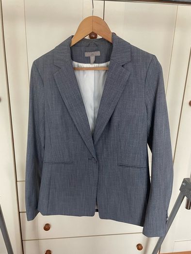 H&M women's Blazer size 12 uk, 40 Eur light grey
