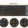 1pcs Clear / Black Russian Sticker Film Language Letter Keyboard Cover For Computer Notebook, new, unopened. Image 4
