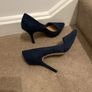 NEXT Shoes Navy Suede Heels Image 9