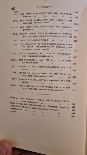 The Constitutional And Parliamentary History Of Ireland Till The Union. By J G. Swift Mac Neill M.p.  First Edition Hardback. 504 Pages