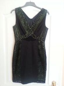 Miss Selfridge bodycon style black dress. Size 10. BNWT.