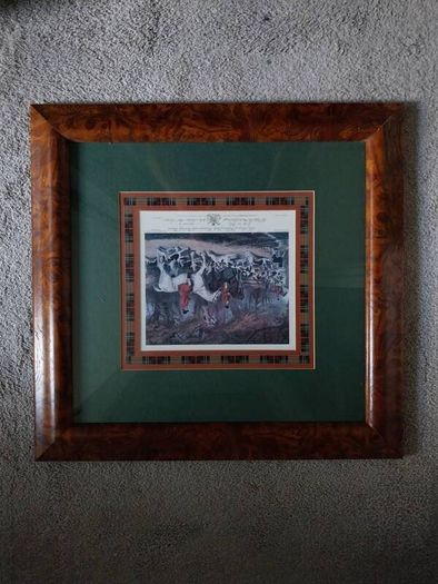 Vintage artwork and frames