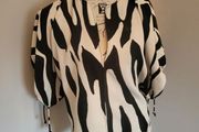 black white blouse