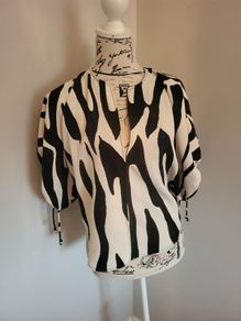 black white blouse