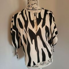 black white blouse