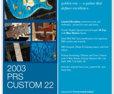 PRS Custom 22 -2003 -Brazilian