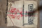 coffee sack hessian bag Christmas tree skirt