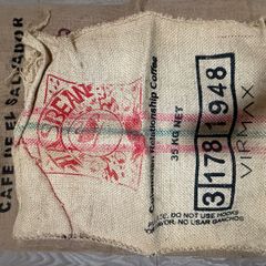 coffee sack hessian bag Christmas tree skirt