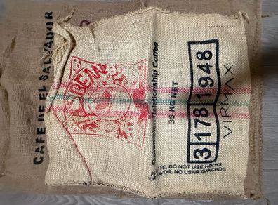 coffee sack hessian bag Christmas tree skirt