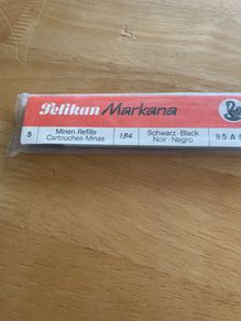 Vintage pelican mines 134 black markana refills