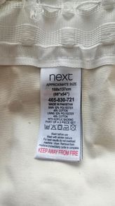 Next 168 x 137cm Blackout pencil pleat curtains