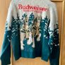 Abercrombie & Fitch Budweiser Jacquard and Embroidered Cardigan New Image 3