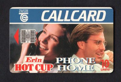 1995 Ireland 10 Unit Erin Hot Cup soups range (Gemplus GEM1) Call Card Used. Telecom Eireann card number 1106.