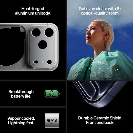 New Sealed Irish Apple iPhone 17 Pro Max 256 GB: 6.9-inch Display with ProMotion, A19 Pro Chip, Best Battery Life in Any iPhone Ever, Pro Fusion Camera System, Center Stage Front Camera; Cosmic Orange