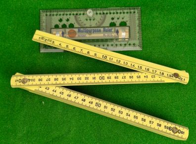 2 Meter Fiberglass Folding Ruler + Multipurpose  Ruler
