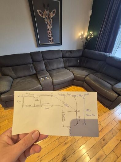 Corner Sofa, recliner