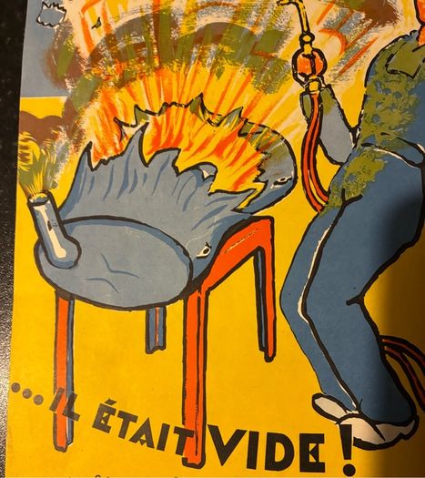 Original 1950's French Industrial Safety Poster