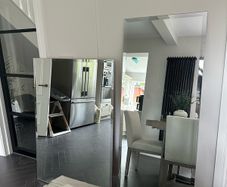 Tall Frameless Bevelled Mirror