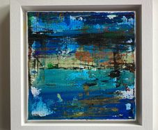 Framed Original Seascape Dublin Port Painting Contemporary Art Painting Irish Art Gift