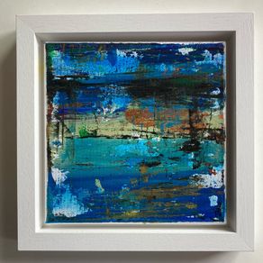 Framed Original Seascape Dublin Port Painting Contemporary Art Painting Irish Art Gift