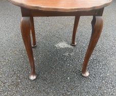 Queen Ann style mahogany coffee table