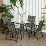 5 Piece Rattan Garden Dining Set Image 2